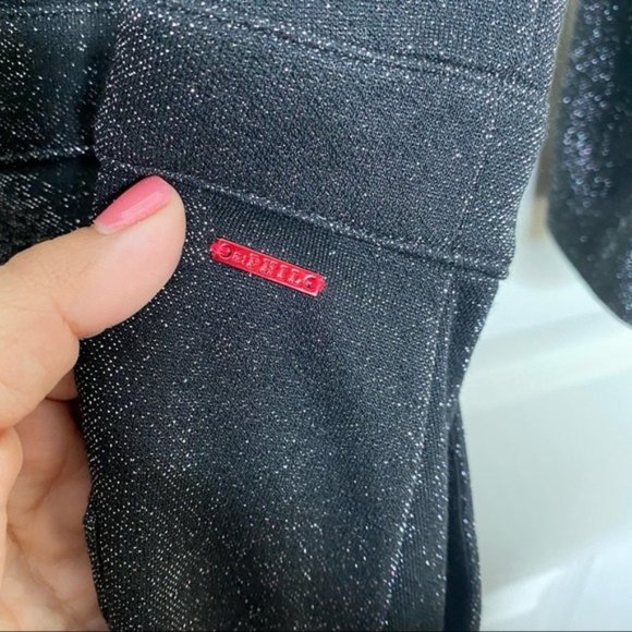 NWT n:Philanthropy Fire Sparkle Long-Sleeve Romper in Black - Picture 10 of 15